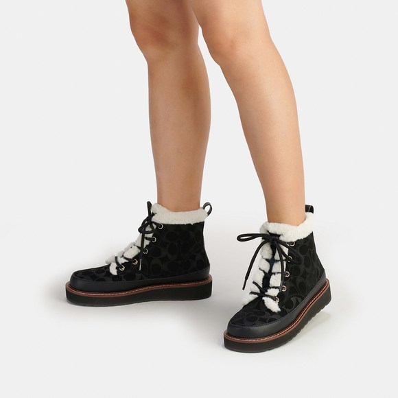 NWT Coach Outlet Imani Boot In Signature - Picture 5 of 5